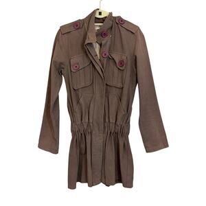 Mike & Chris Jacket Womens M Brown Military Utility Outdoor Field Made in USA
